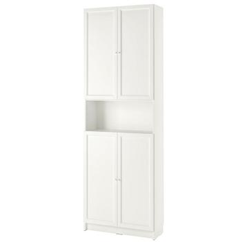 Ikea Billy / oxberg boeken schoenen kast  met deuren  - ZGAN - afbeelding 7