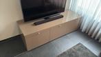 Lage kast design taupe hoogglans, Mercure, Ophalen, Met deur(en), 150 tot 200 cm, Overige houtsoorten