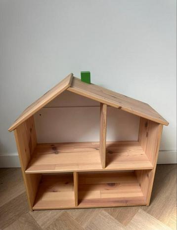 Poppenhuis eiken wit (incl toebehoren) beschikbaar voor biedingen