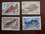 RUSLAND CCCP 1983; set (4) VISSEN, Verzenden, Gestempeld, Dier of Natuur