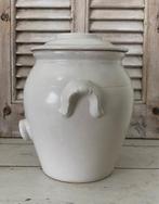 Digoin Sarreguemines grès pot vinaigre olijfolie pot grijs, Ophalen of Verzenden