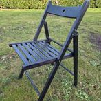 Klapstoel inklapbaar terrasstoel Ikea Terje zwart, Ophalen, Zwart, Zo goed als nieuw, Eén