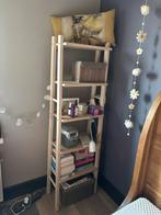 2x Nachtkastje/Opbergrekje - Whitewash - 151cm Hoog, Ophalen, Zo goed als nieuw