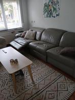 Leren bankstel taupe - 3,5m, Huis en Inrichting, Banken | Bankstellen, Ophalen of Verzenden