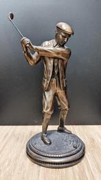 Beeld golfer swing cold case bronze, bronzen beeld, brons, Antiek en Kunst, Kunst | Beelden en Houtsnijwerken, Ophalen of Verzenden