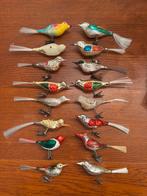 Oude glazen kerstballen. Grote vogels te koop per stuk, Diversen, Kerst, Ophalen of Verzenden, Zo goed als nieuw