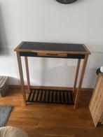 Houten site table, Huis en Inrichting, Tafels | Sidetables, Ophalen, Zo goed als nieuw, 25 tot 50 cm, Rechthoekig
