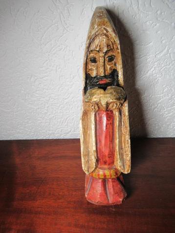 MONNIK oud helemaal gemaakt uit hout hoog 30 cm € 15 beschikbaar voor biedingen