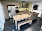Keuken van hoge kwaliteit, Ophalen, Bruin, Overige typen, Met kookeiland