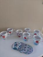 Douwe Egberts bekers en onderzetters., Huis en Inrichting, Keuken | Servies, Ophalen of Verzenden, Zo goed als nieuw, Overige stijlen