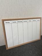 Magnetisch memobord weekplanner met houten frame, Ophalen, Gebruikt, Magneetbord