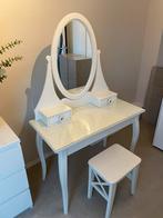 IKEA Hemnes kaptafel met Ingolf kruk, Huis en Inrichting, Tafels | Kaptafels, Ophalen, Gebruikt, Hout, Minder dan 100 cm