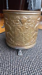 Bloempot koper, koperen pot uit Frankrijk, Antiek en Kunst, Antiek | Koper en Brons, Ophalen of Verzenden, Koper