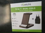 wireless charging station iSetchi 3-in-1 dual coils, Ophalen of Verzenden, Zo goed als nieuw, Auto