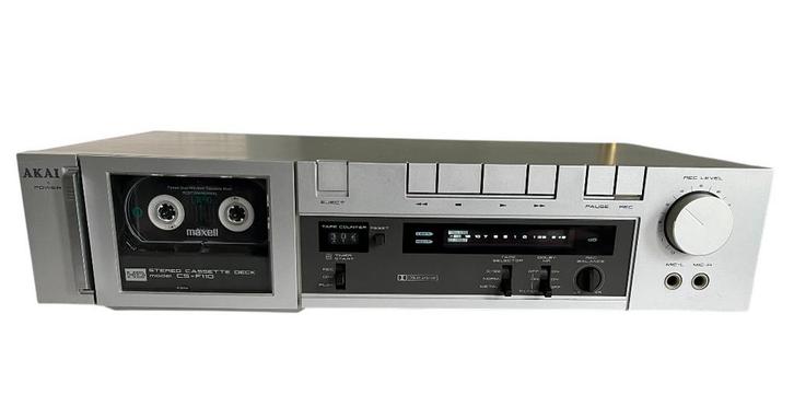 Akai CS-F110 Stereo Cassette Deck, Audio, Tv en Foto, Cassettedecks, Enkel, Akai, Tiptoetsen, Tape counter, Ophalen of Verzenden