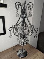 Tafellamp met kristallen dimbaar, Huis en Inrichting, Lampen | Kroonluchters, Ophalen