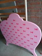 Roze meisjes bed met lattebodem, Ophalen, 85 tot 100 cm, 140 tot 160 cm, Zo goed als nieuw