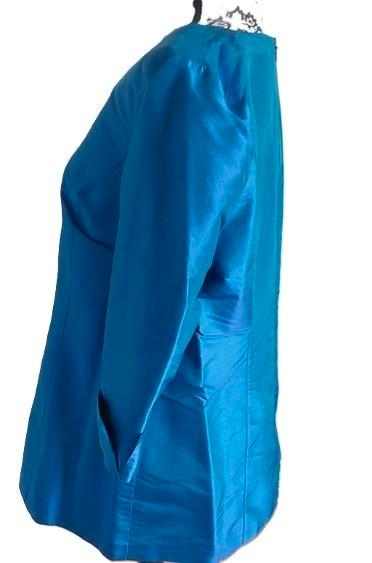 Blouse zijde blauw Singh Madan nieuw, Kleding | Dames, Blouses en Tunieken, Nieuw, Maat 42/44 (L), Blauw, Verzenden