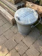Oude zinken vuilnisbak Nijmegen, Ophalen, Gebruikt, Metaal, Minder dan 50 cm