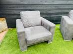 Luxe grijze stoel (95cm) Grey Single Armchair, Huis en Inrichting, Ophalen of Verzenden, Zo goed als nieuw, Grijs, Eén