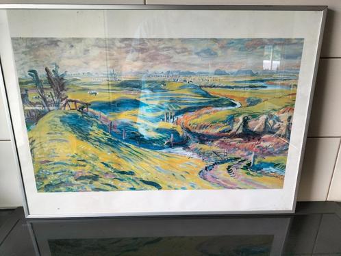 Groninger ploeg Johan Dijkstra, Antiek en Kunst, Kunst | Etsen en Gravures, Ophalen