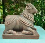 Terracotta india heilige koe. (Nandi), Ophalen of Verzenden