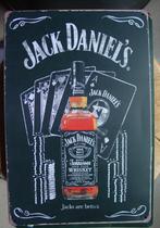 JACK DANIELS REKLAME -METAAL-, Verzamelen, Merken en Reclamevoorwerpen, Ophalen of Verzenden, Gebruikt, Reclamebord