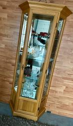 Mooie licht eiken vitrine kast, Huis en Inrichting, Kasten | Vitrinekasten, Ophalen of Verzenden, Zo goed als nieuw, 25 tot 50 cm