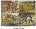 4 fraaie ansichtkaarten het boeren landleven, nw. uitg.1990, Verzamelen, Ophalen of Verzenden, 1980 tot heden, Ongelopen, Overige thema's