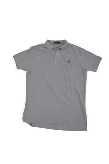Polo Ralph Lauren grey polo shirt pique LARGE beschikbaar voor biedingen