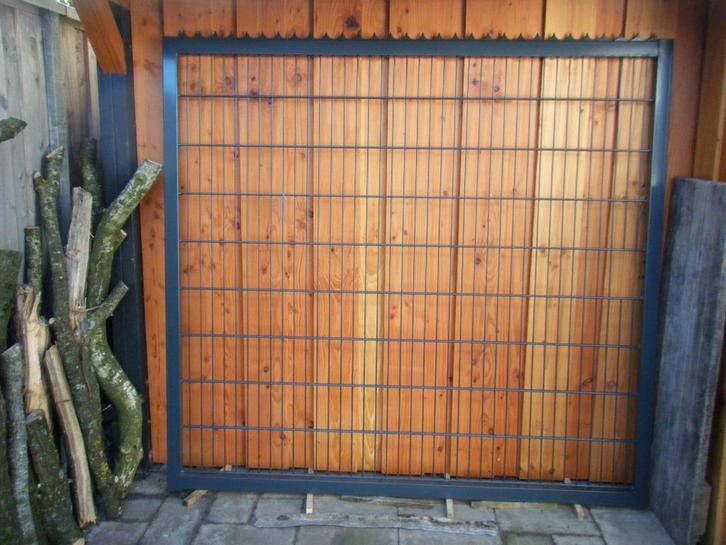 A-kwaliteit verzinkt en gecoat antraciet vleugel - deur hekw, Tuin en Terras, Tuinpoorten, Nieuw, Draaipoort, IJzer, 200 cm of meer