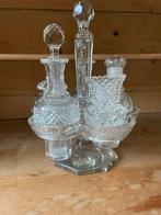 Kristallen olie- en azijnstel in perfecte staat, Ophalen