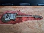 vintage Teisco gold sparkle 60 jaar oude elektrische gitaar, Ophalen, Gebruikt, Solid body, Overige merken