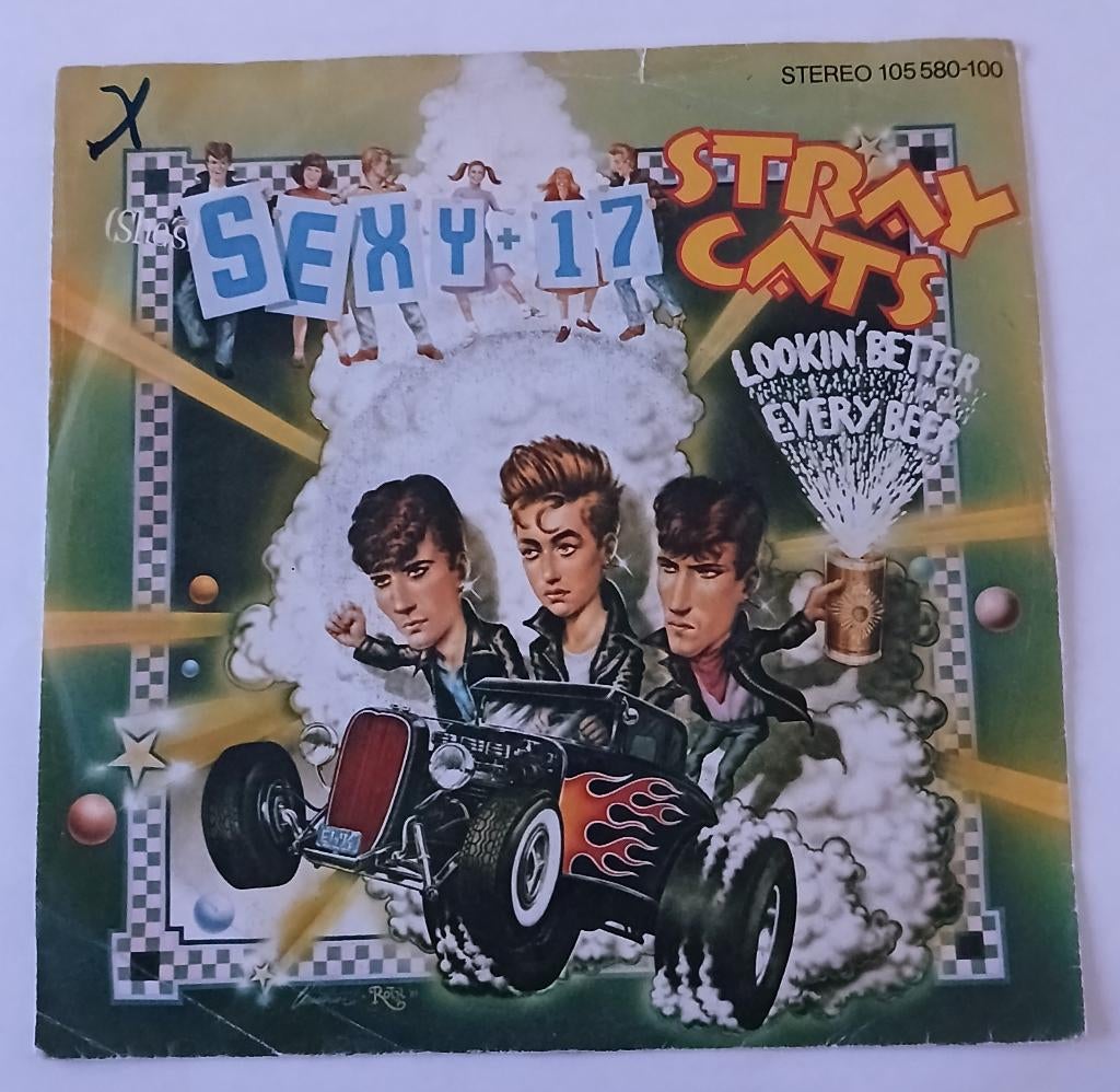 Stray Cats - (She's) Sexy and 17, Ophalen of Verzenden, Gebruikt, Pop, Single