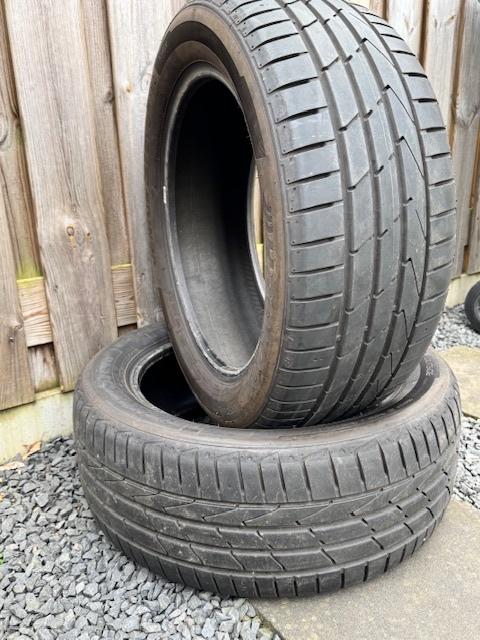 Zomerbanden Hankook 225 50 r17 94W, Ophalen, Zo goed als nieuw