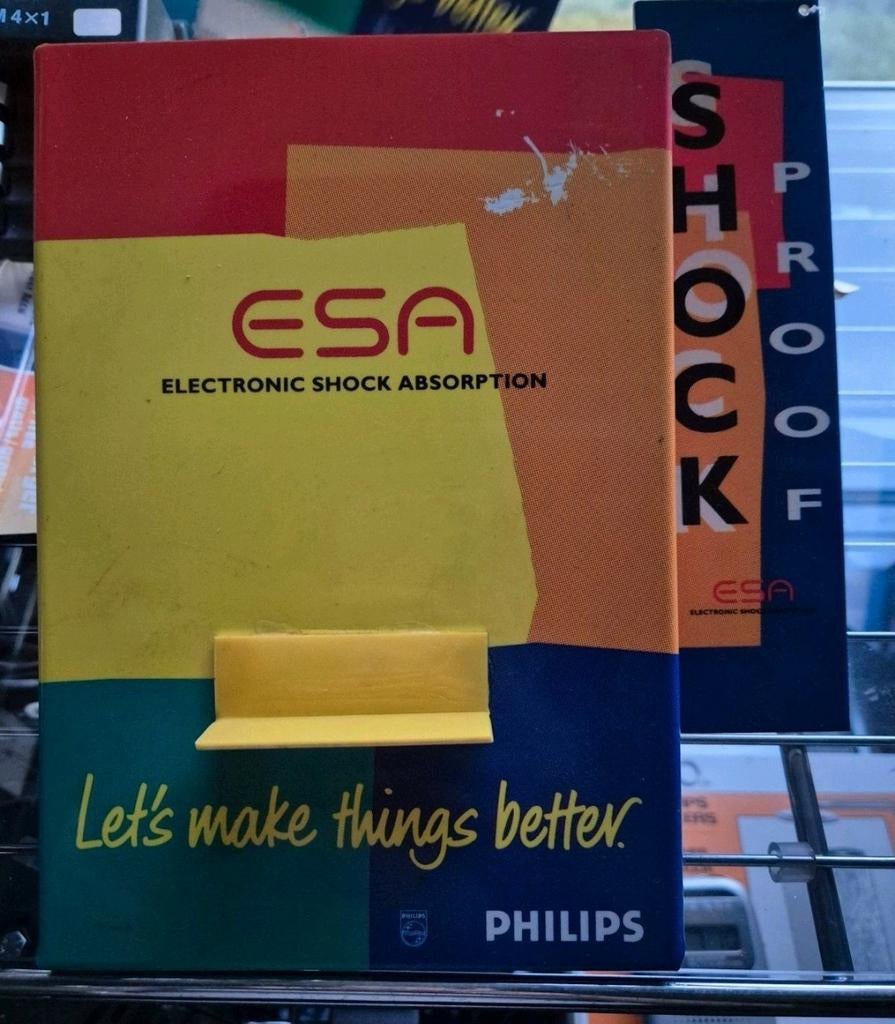 Philips display verzameling - ESA Shock Proof, Verzamelen, Merken en Reclamevoorwerpen, Gebruikt, Reclamebord, Ophalen of Verzenden