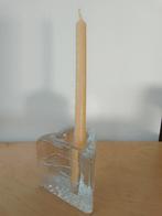 Driehoekige glazen kandelaar, Iittala Arkipelago, ijsblokje, Ophalen of Verzenden, Overige materialen, Minder dan 25 cm