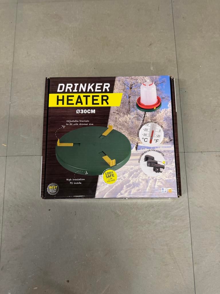 drinker heater 30 cm doorsnede nieuw drinkbak verwarmer, Ophalen of Verzenden, Nieuw, Drinken en Voederen