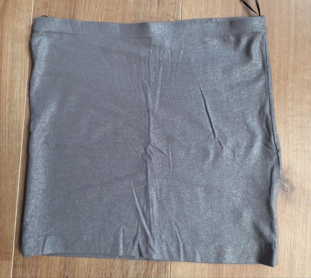 Zilvergrijs rokje met glitter mt M, Kleding | Dames, Rokken, Maat 38/40 (M), H&M, Ophalen of Verzenden, Zo goed als nieuw