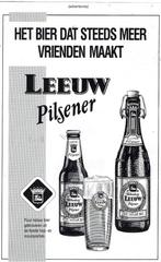 Het Bier dat steeds meer vrienden maakt LEEUW PILSENER 1995, Verzenden, Zo goed als nieuw, Overige typen