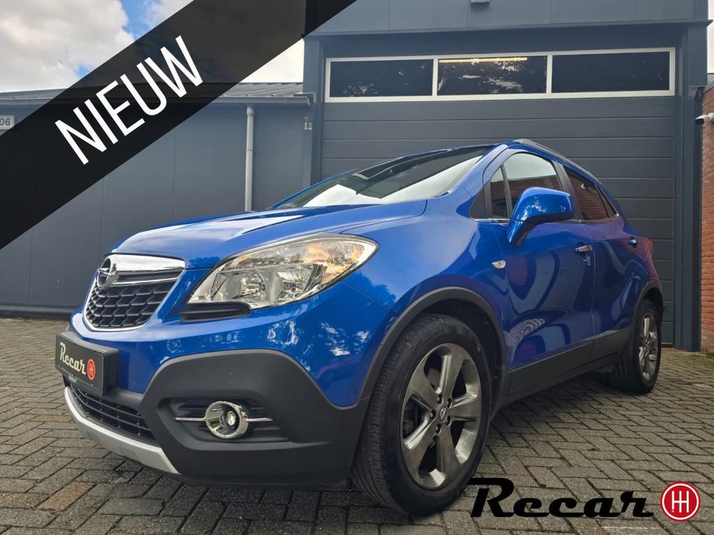 Opel Mokka - 1.4 T Cosmo/Camera/Navi/Pdc/Cruise/Trekhaak, Auto's, Euro 5, Gebruikt, 4 cilinders, Blauw