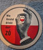 Vintage Amstel bierviltje - "Wie Amstel drinkt doet ZÓ", Verzamelen, Ophalen of Verzenden