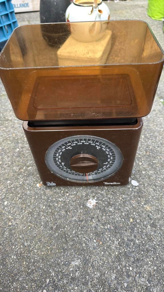 Vintage Weegschaal brio terraillon, Witgoed en Apparatuur, Weegschalen, Ophalen, 500 gram of grover, Personenweegschaal, Minder dan 10 kg