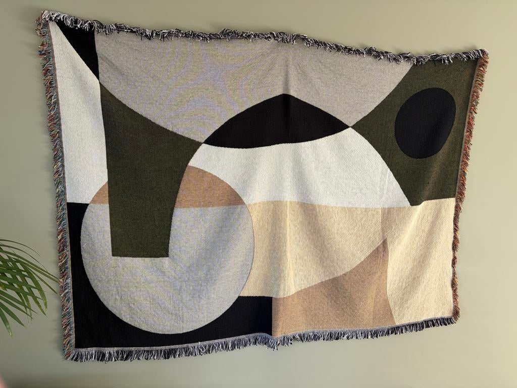 Groot Wandkleed Abstract Design 170x125 cm, Huis en Inrichting, Woonaccessoires | Wanddecoraties, Ophalen, Meerkleurig, Zo goed als nieuw