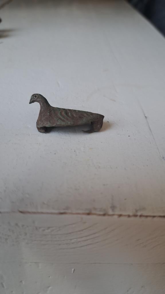 Romeinse vogel fibula, Ophalen of Verzenden, Brons