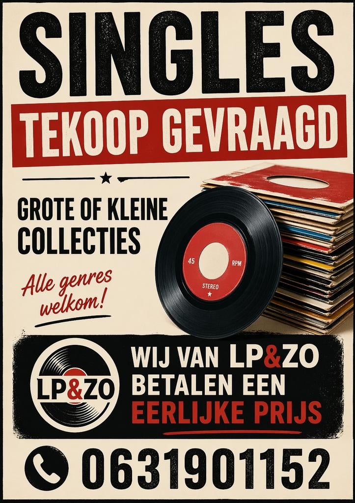 Gezocht: Singles (45 toeren platen), Ophalen of Verzenden, Gebruikt, Nederlandstalig