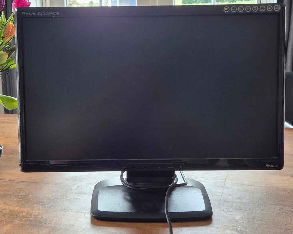 Iiyama ProLite E2208HDS 22 inch Full HD Monitor, Gebruikt, Iiyama, Ingebouwde speakers, Full HD