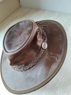 Lederen " cowboy" hoed.merk: Barmah. Maat: S, Ophalen of Verzenden, Zo goed als nieuw