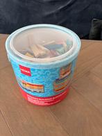 Hema houten bouwblokken (Kapla-achtig) met kleur, Ophalen of Verzenden, Zo goed als nieuw, Overige merken