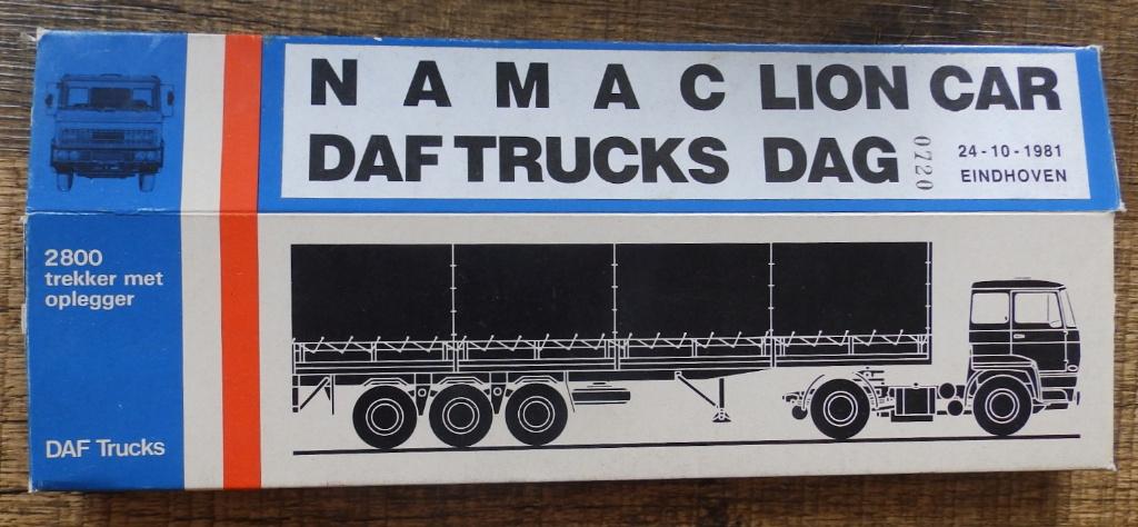35 jaar lion car Jubileum uitgave DAF, Hobby en Vrije tijd, Modelauto's | 1:50, Ophalen of Verzenden, Bus of Vrachtwagen, Lion Toys